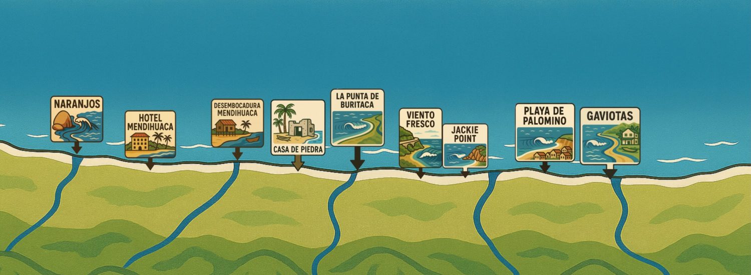 Mapa Spots Tayrona
